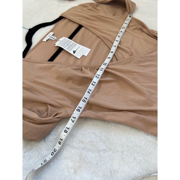 NWD TOPSHOP Size US10 Blush Pink Long Sleeve Ballet Wrap Top No.09A63TBLS - Picture 6 of 12